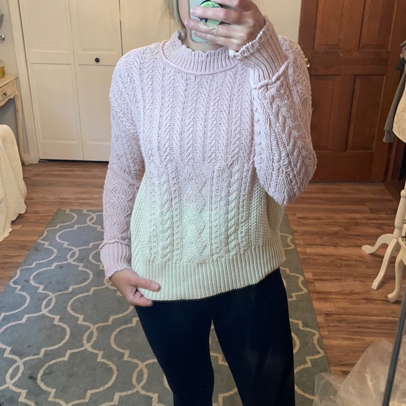 NWOT Anthropologie chunky Ombre sweater